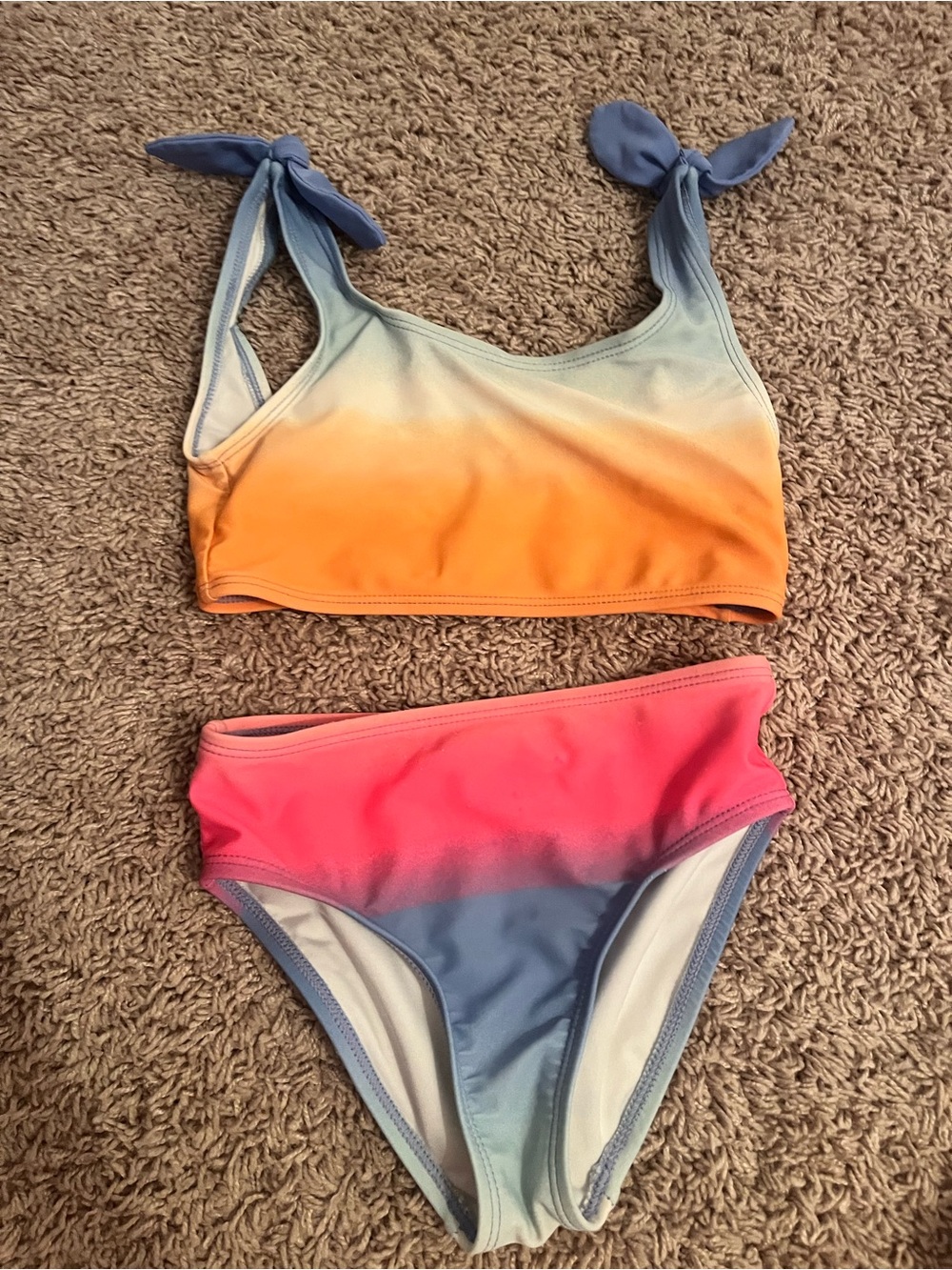 Old Navy Ombre Bikini Bottoms - Blue & Pink